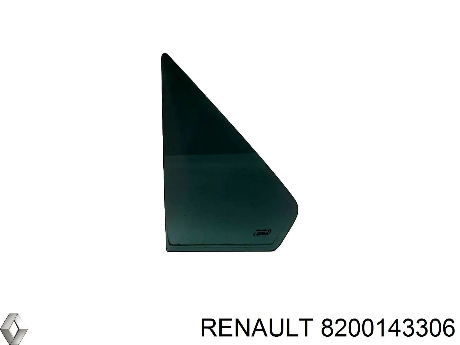 Скло передніх дверей, лівою 8200143306 Renault (RVI)