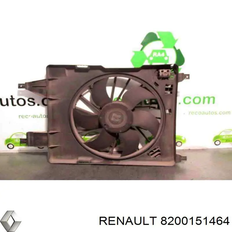 8200151464 Renault (RVI) дифузор радіатора охолодження, в зборі з двигуном і крильчаткою