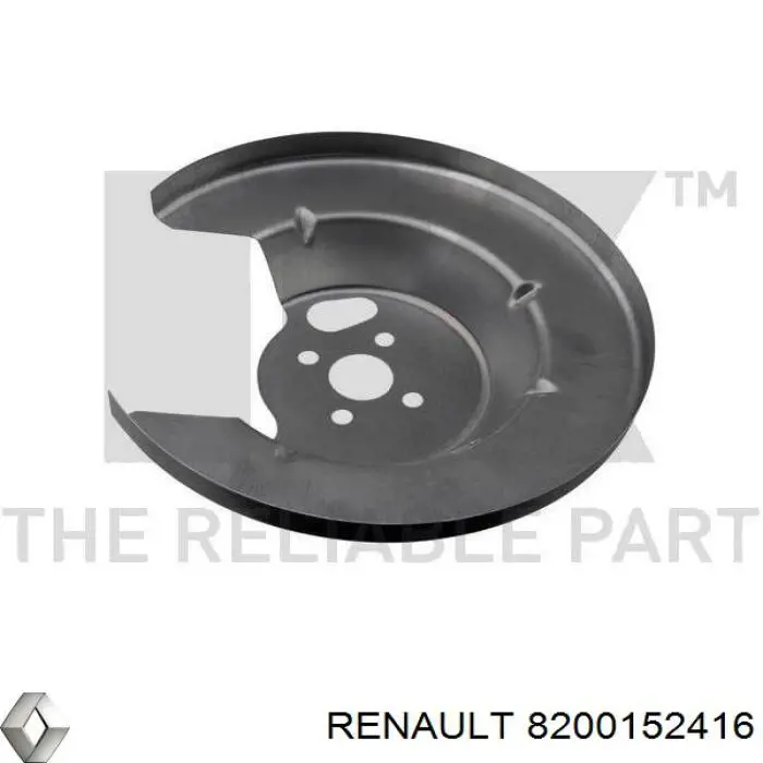 Захист гальмівного диска заднього, правого Renault (RVI) 8200152416 ціна, від 26.77 USD