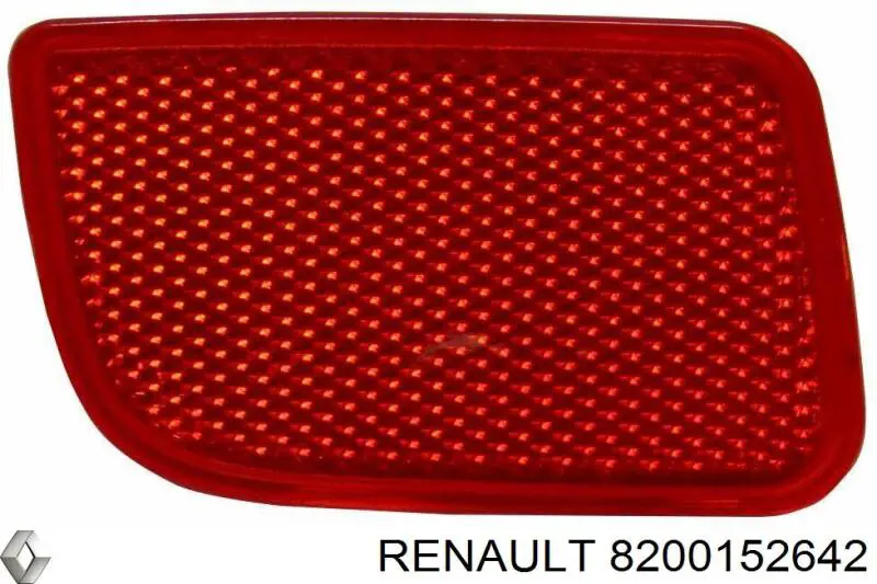 Катафот (відбивач) заднього бампера, лівий 8200152642 Renault (RVI)