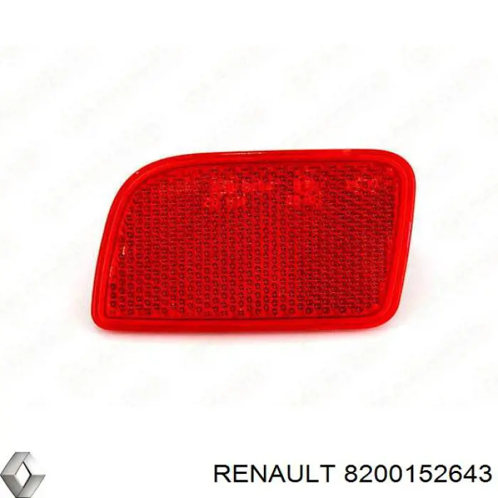 8200152643 Renault (RVI) катафот (відбивач заднього бампера, правий)