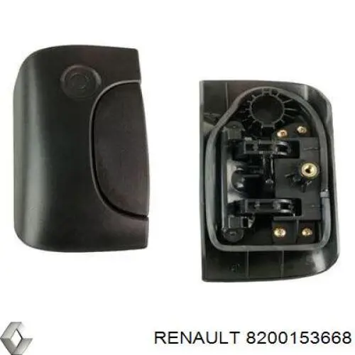 Ручка задньої (двостулкової) двері ліва зовнішня Renault (RVI) 8200153668 ціна, від 18.58 USD