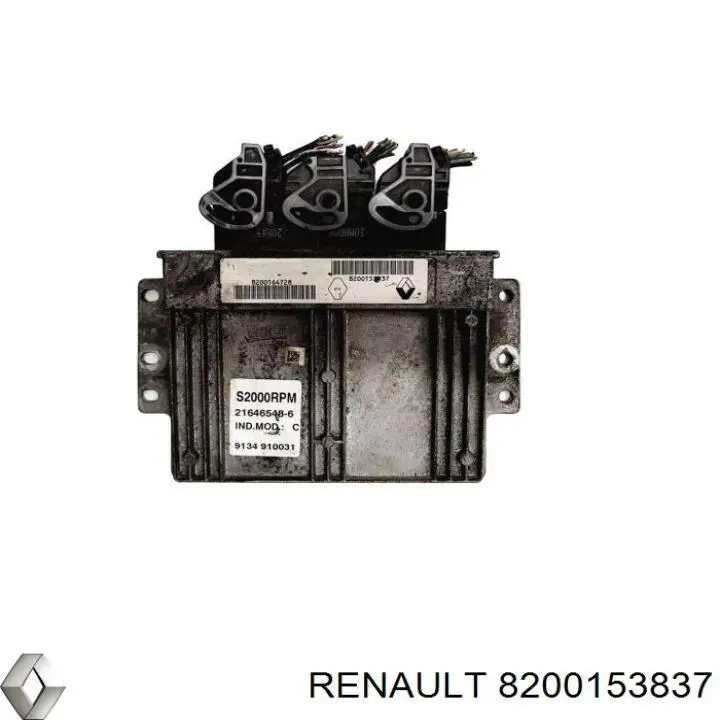 Електронний блок керування двигуном 8200153837 Renault (RVI)