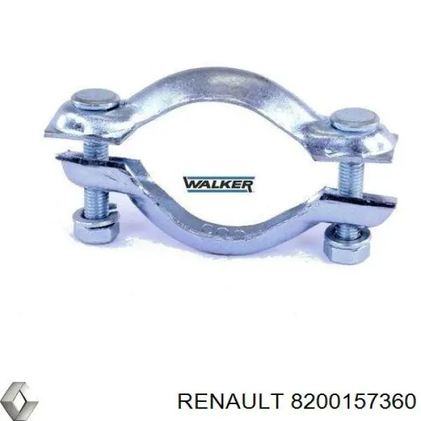 Купити 8200157360 Renault (RVI) Хомут кріплення глушника передній