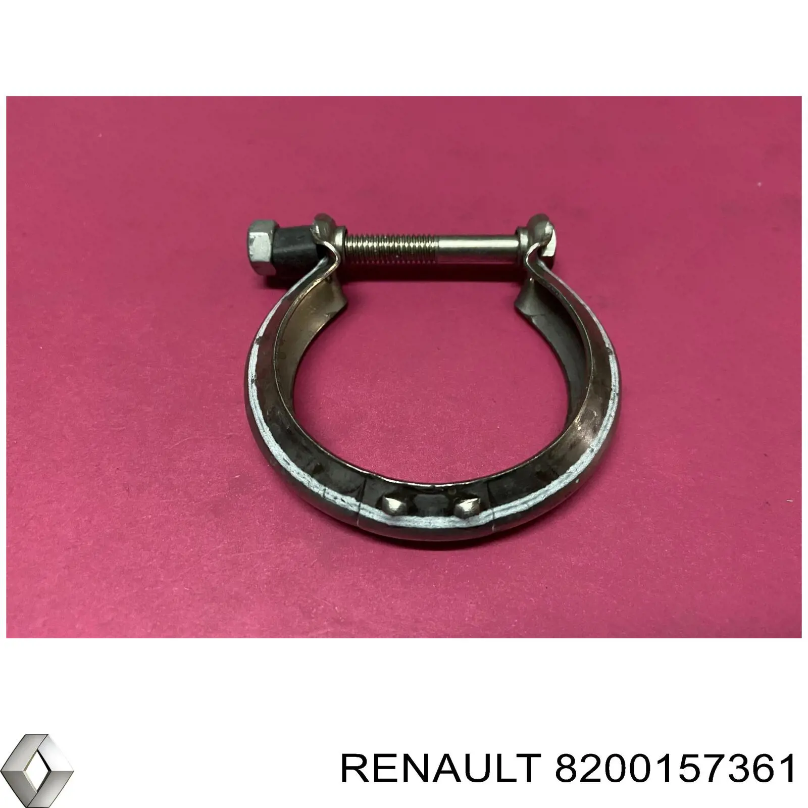 Купити 8200157361 Renault (RVI) Хомут кріплення глушника передній