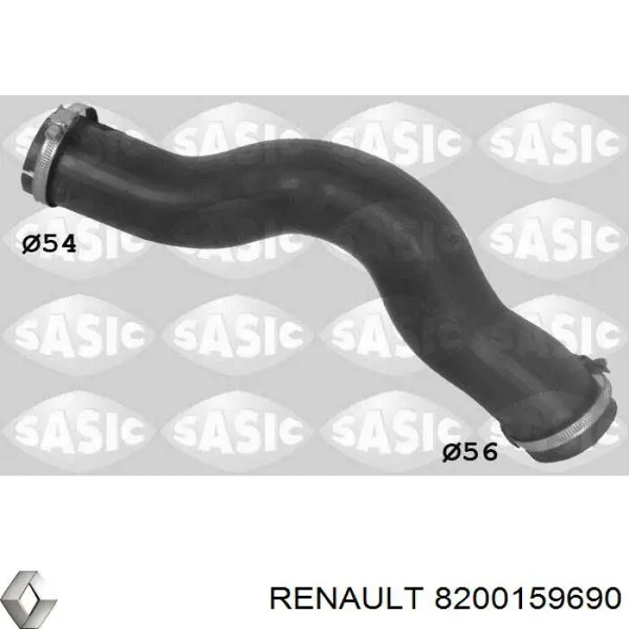 8200159690 Renault (RVI) шланг/патрубок интеркуллера