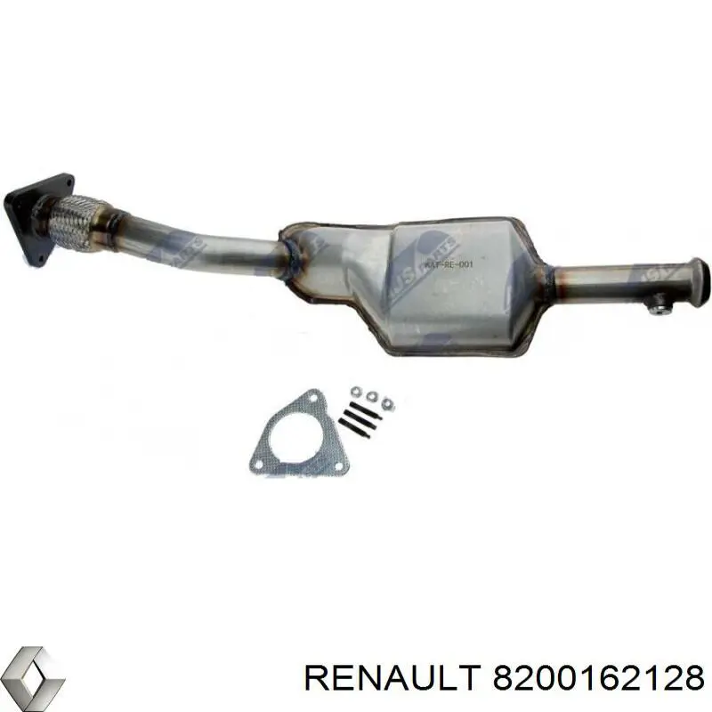 8200162128 Renault (RVI) труба приймальна (штани глушника, передня)