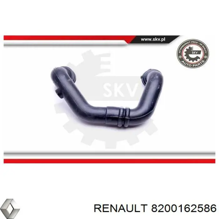Патрубок повітряний, вихід з турбіни (наддув) Renault (RVI) 8200162586 ціна, від 28.95 USD