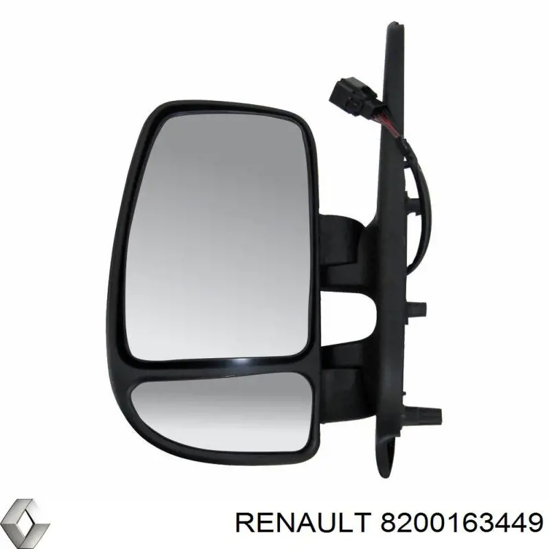8200163449 Renault (RVI) дзеркало заднього виду, ліве