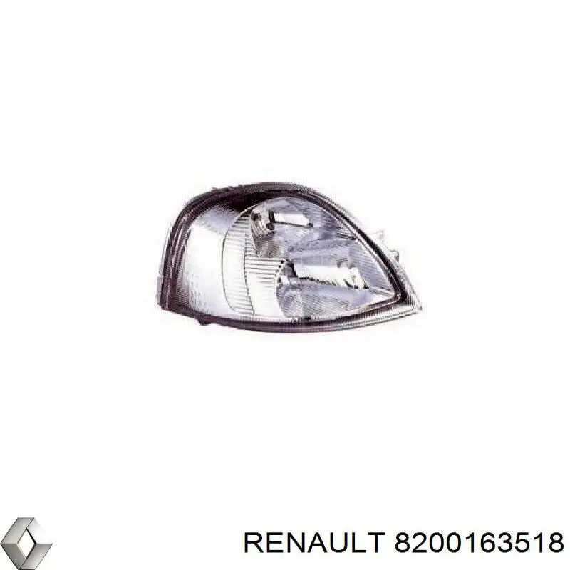 Фара правая Renault (RVI) 8200163518 ціна, від 74.18 USD