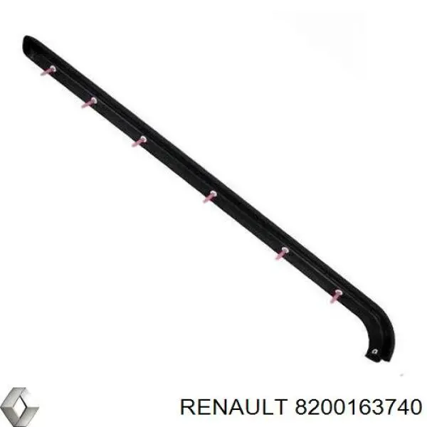 Рейка направляюча зсувної двері, центральна права Renault (RVI) 8200163740 ціна, від 94.68 USD