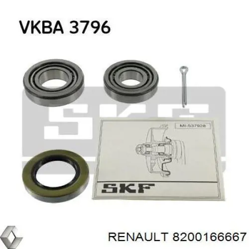 Підшипник КПП Renault (RVI) 8200166667 ціна, від 18.73 USD