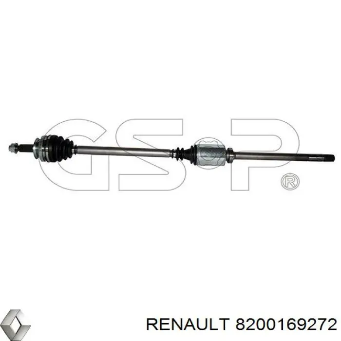 Піввісь передня, права Renault (RVI) 8200169272 ціна, від 118.01 USD