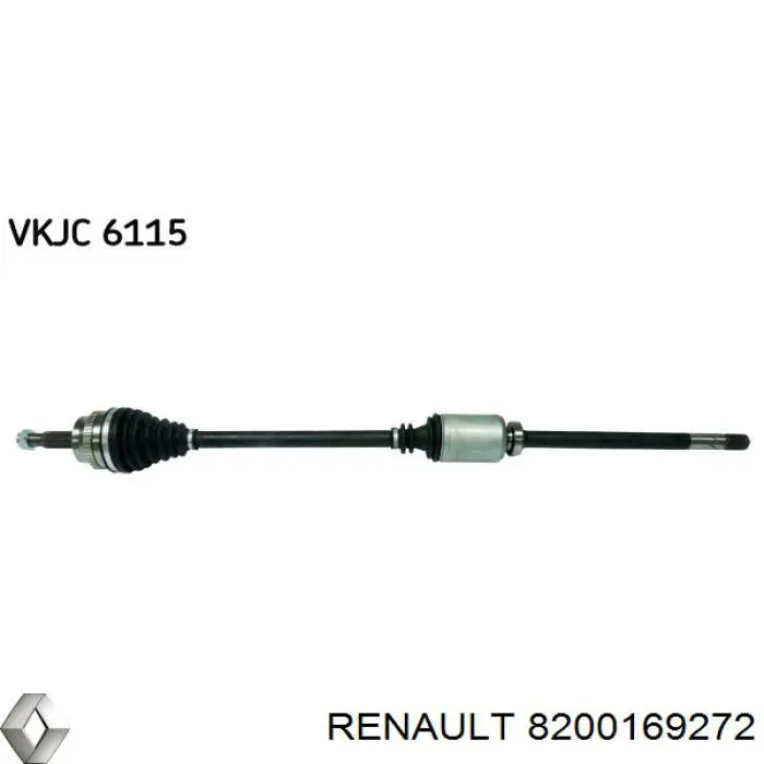 Піввісь (привід) передня, права 8200169272 Renault (RVI)