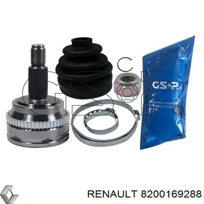 Піввісь передня, права Renault (RVI) 8200169288 ціна, від 125.82 USD