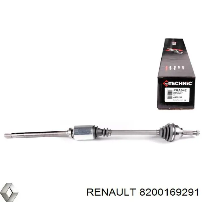 Піввісь передня, права Renault (RVI) 8200169291 ціна, від 112.83 USD