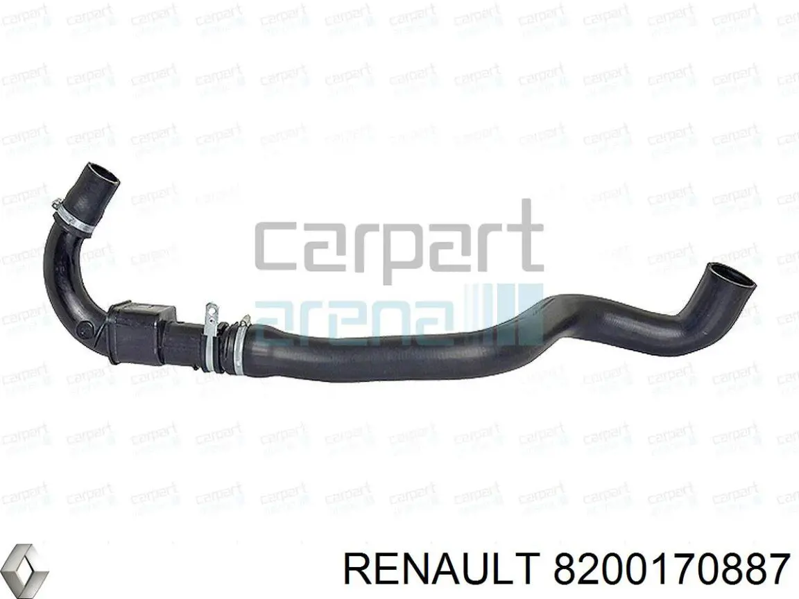Шланг/патрубок радіатора охолодження, нижній RERH176 Kautek