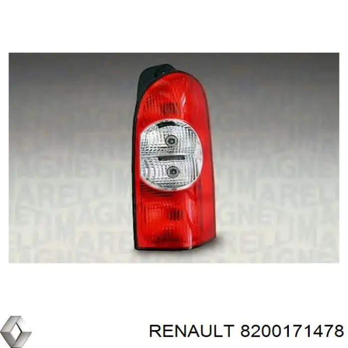 Задня права фара 8200171478 Renault (RVI)