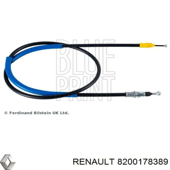 Трос стоянкового гальма задній лівий Renault (RVI) 8200178389 ціна, від 8.96 USD