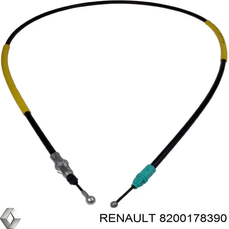 Трос стоянкового гальма задній правий Renault (RVI) 8200178390 ціна, від 8.15 USD
