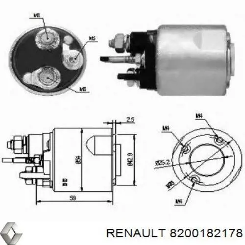 Купити 8200182178 Renault (RVI) Стартер