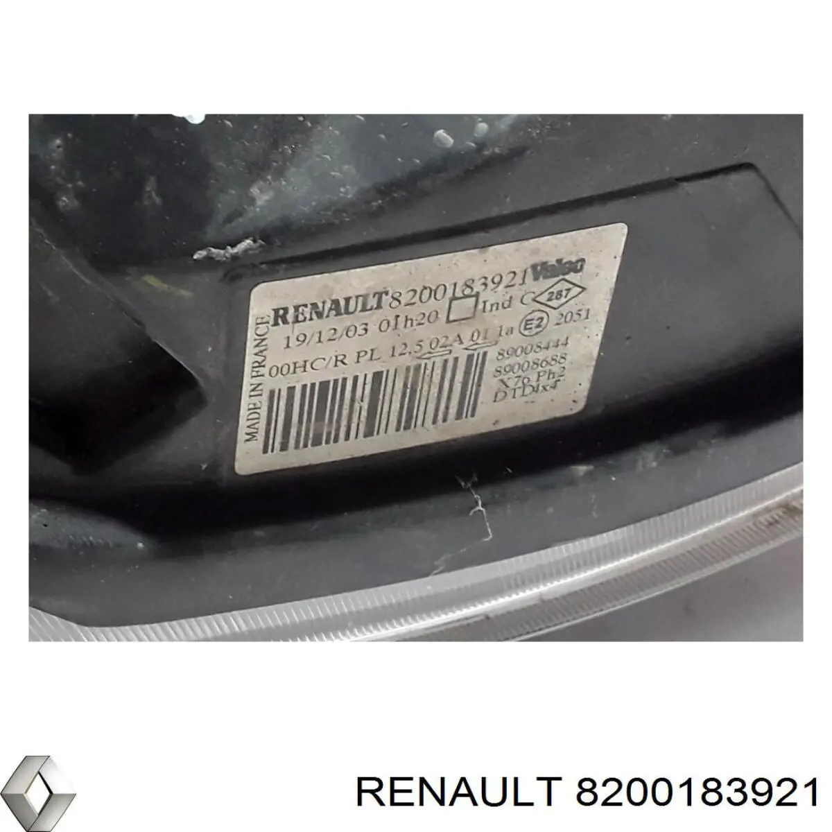 Купити 8200183921 Renault (RVI) Права блок фара