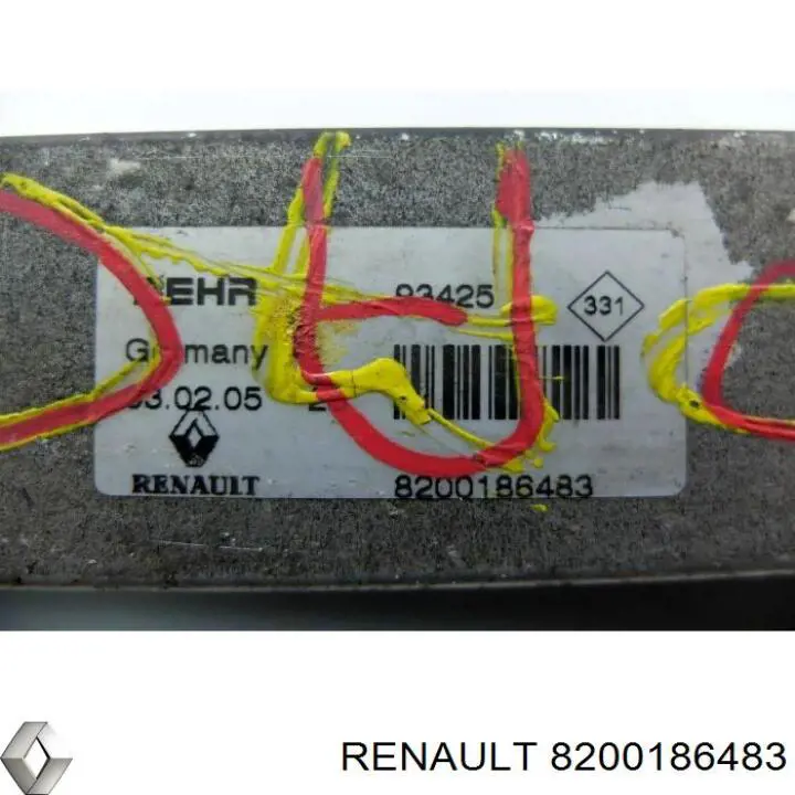 8200186483 Renault (RVI) радіатор масляний