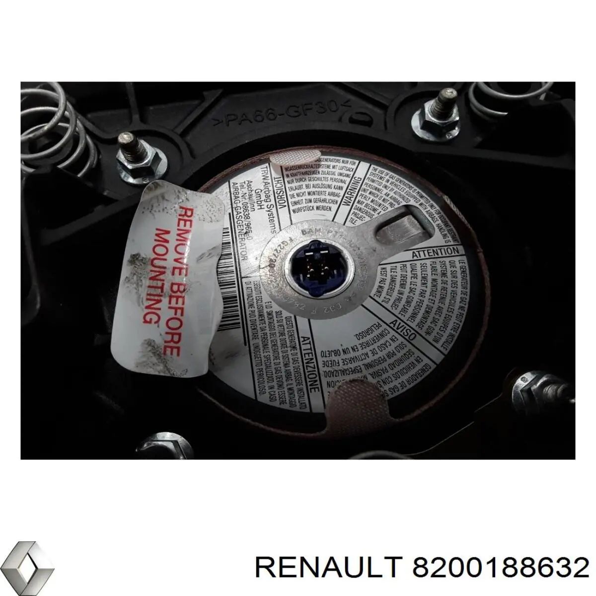 Подушка безпеки, водійська, AIRBAG Renault Master 2 (JD) (Рено Мастер)