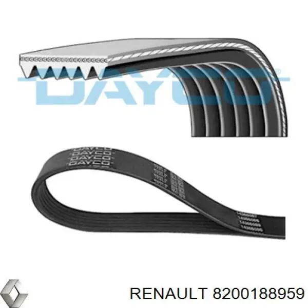 Купити 8200188959 Renault (RVI) Ремінь генератора