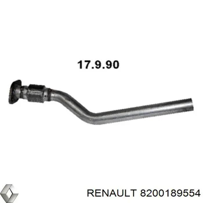 Купити 8200189554 Renault (RVI) Труба приймальна (штани) глушника, передня