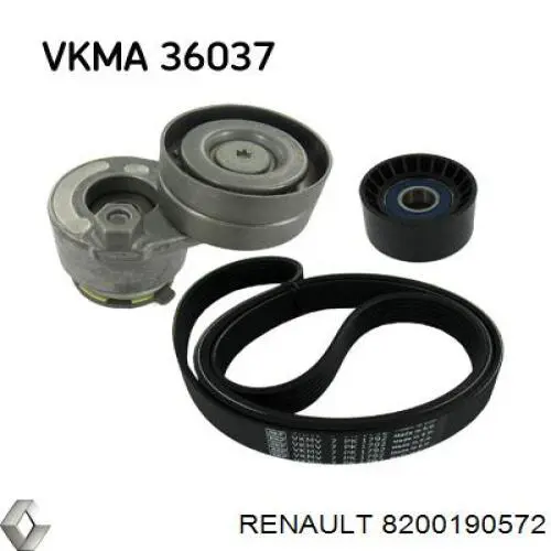 Купити 8200190572 Renault (RVI) Натягувач приводного ременя