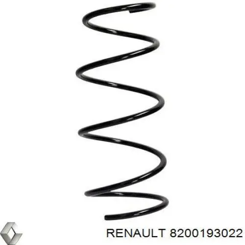 Пружина передньої підвіски Renault (RVI) 8200193022