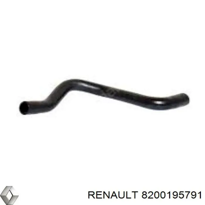 Шланг/патрубок радіатора охолодження, верхній 8200195791 Renault (RVI)