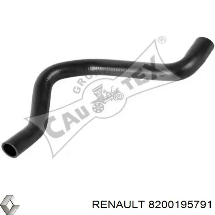 Купити 8200195791 Renault (RVI) Шланг/патрубок радіатора охолодження, верхній