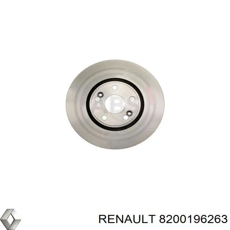 Диск переднього гальма Renault (RVI) 8200196263 ціна, від 58.86 USD
