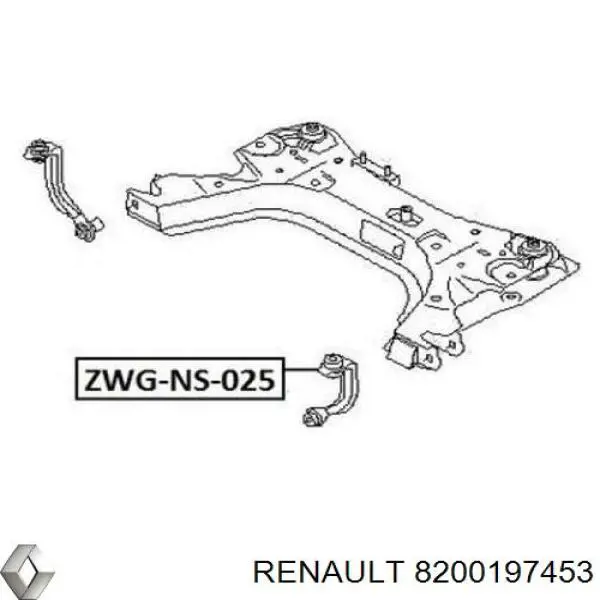 Кронштейн передньої балки Renault (RVI) 8200197453 ціна, від 10.15 USD