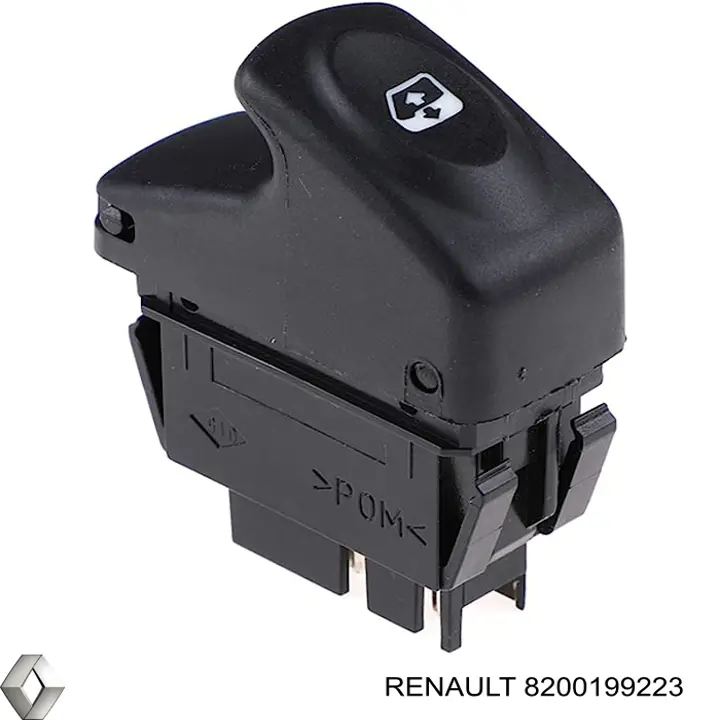 8200199223 Renault (RVI) кнопка вмикання двигуна склопідіймача задня
