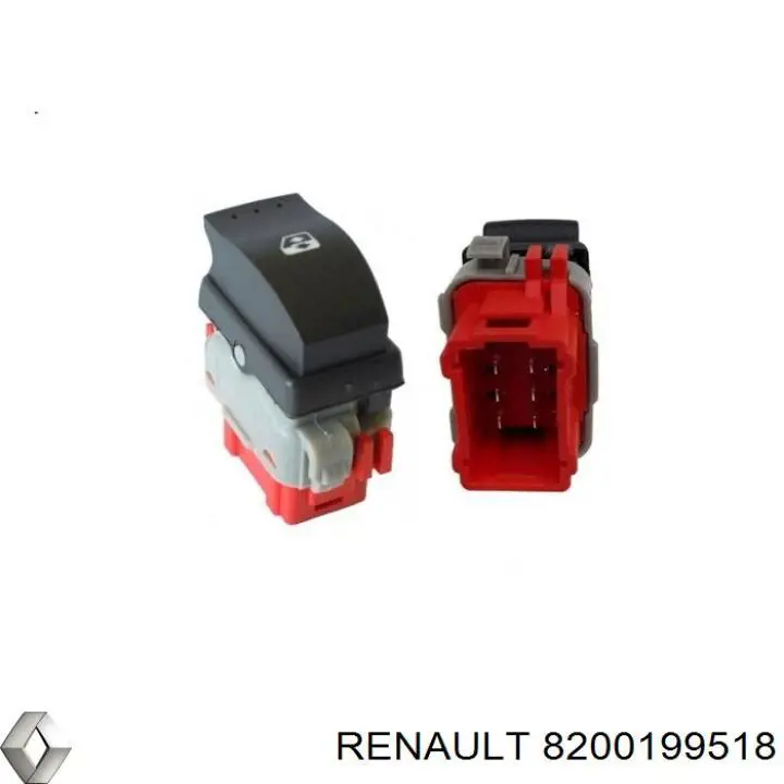 Кнопка вмикання двигуна склопідіймача передня ліва Renault (RVI) 8200199518 ціна, від 6.46 USD