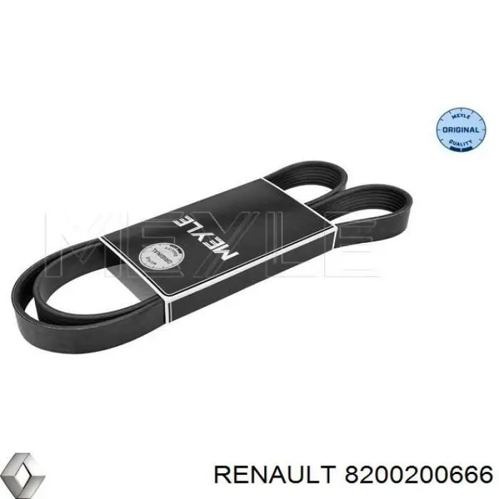 Клиновий ремінь Renault (RVI) 8200200666 ціна, від 14.24 USD