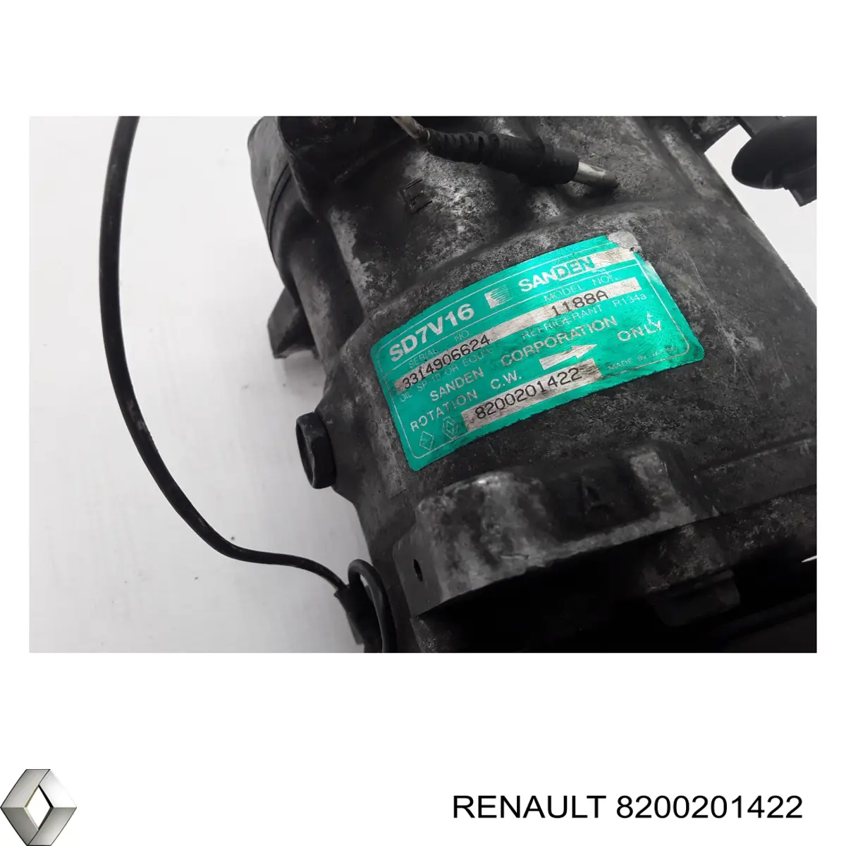 Компресор системи кондиціювання Renault (RVI) 8200201422 ціна, від 332.14 USD