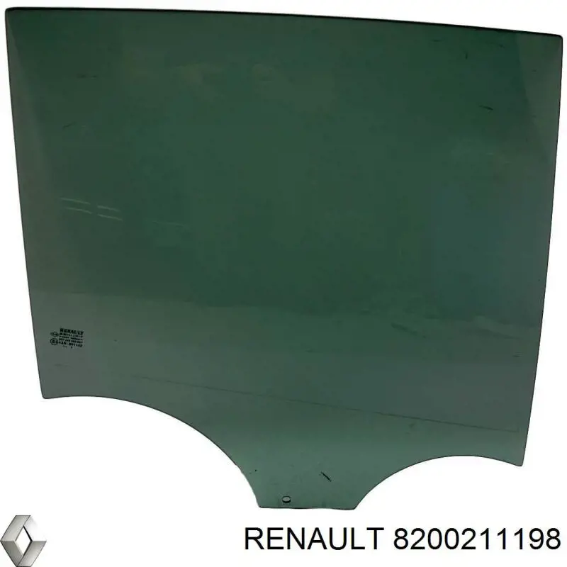 Скло передніх дверей, правою 8200211198 Renault (RVI)