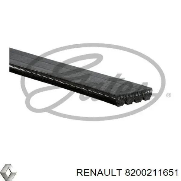 Клиновий ремінь Renault (RVI) 8200211651 ціна, від 4.23 USD