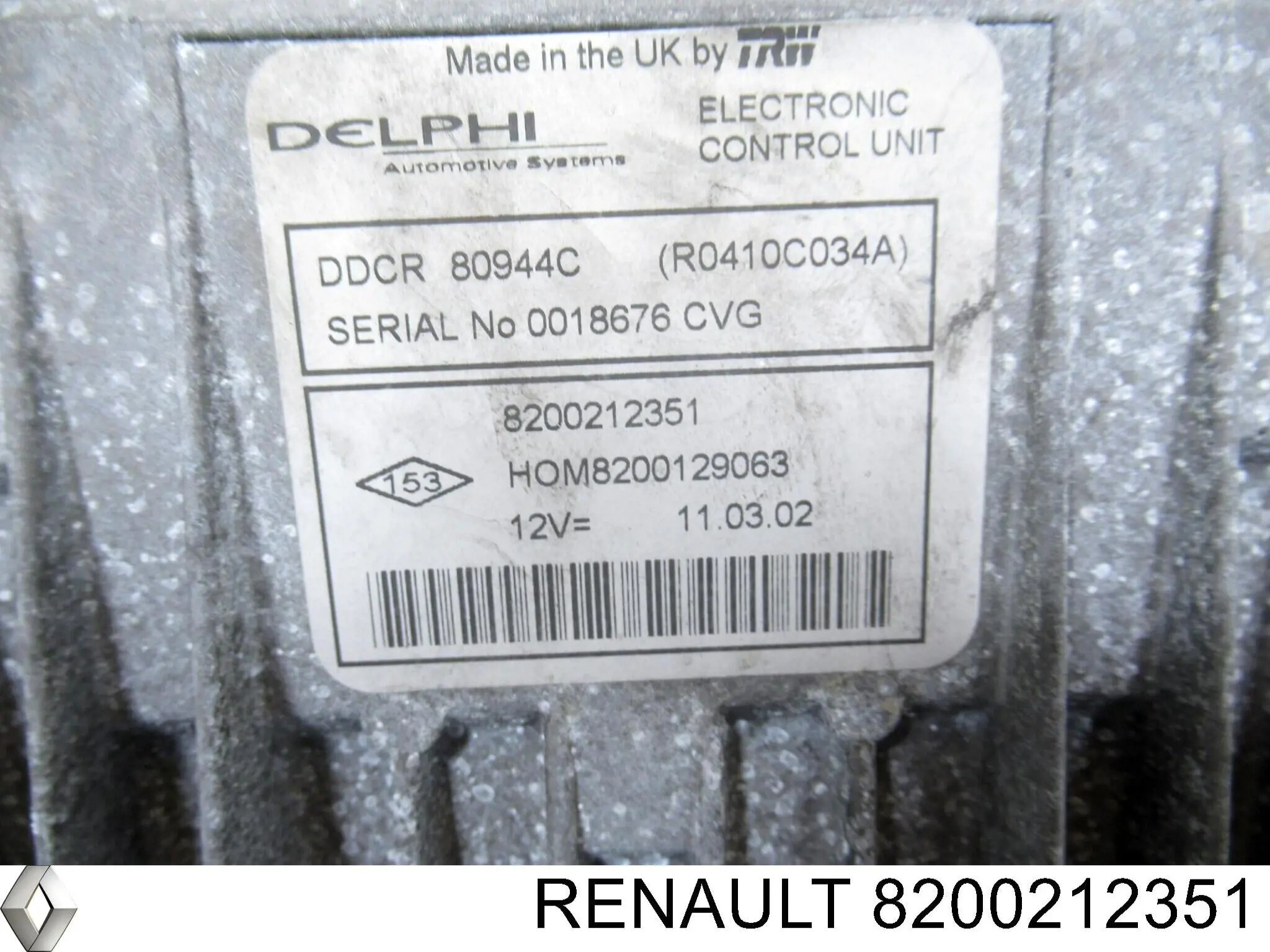 Блок двигуна Renault (RVI) 8200212351