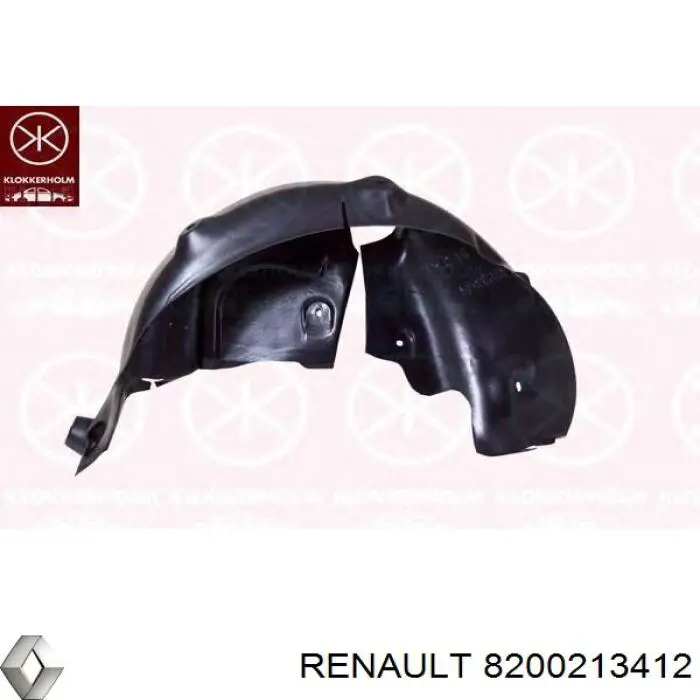Підкрилок заднього крила, правий Renault (RVI) 8200213412 ціна, від 15.56 USD