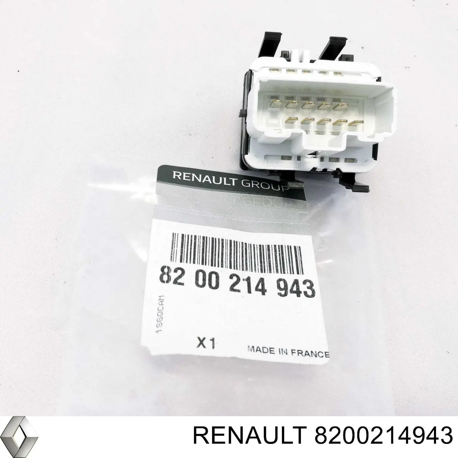 Кнопковий блок керування склопідіймачами передній лівий Renault (RVI) 8200214943