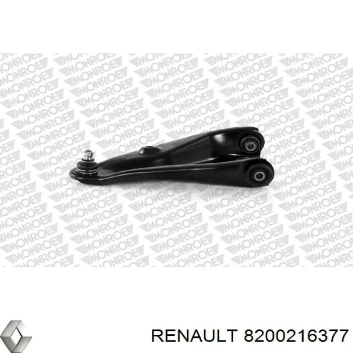 Важіль передньої підвіски нижній, правий 8200216377 Renault (RVI)