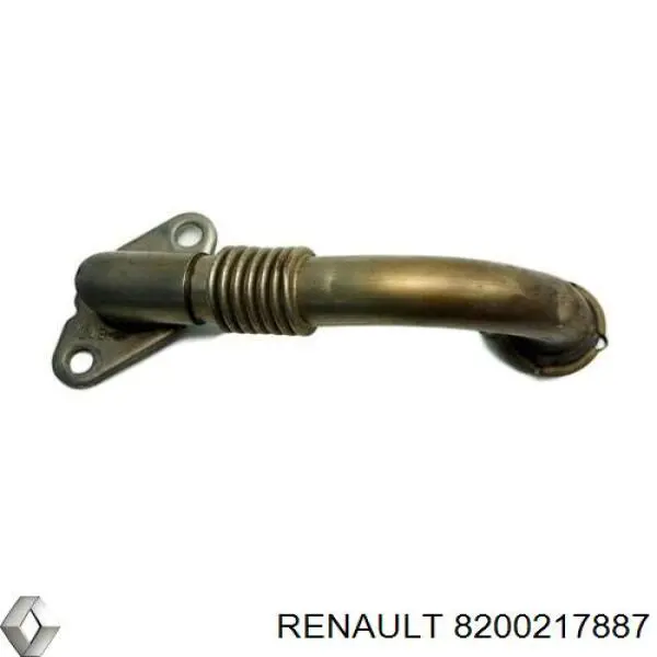 Купити 8200217887 Renault (RVI) Патрубок системи рециркуляції ОГ EGR
