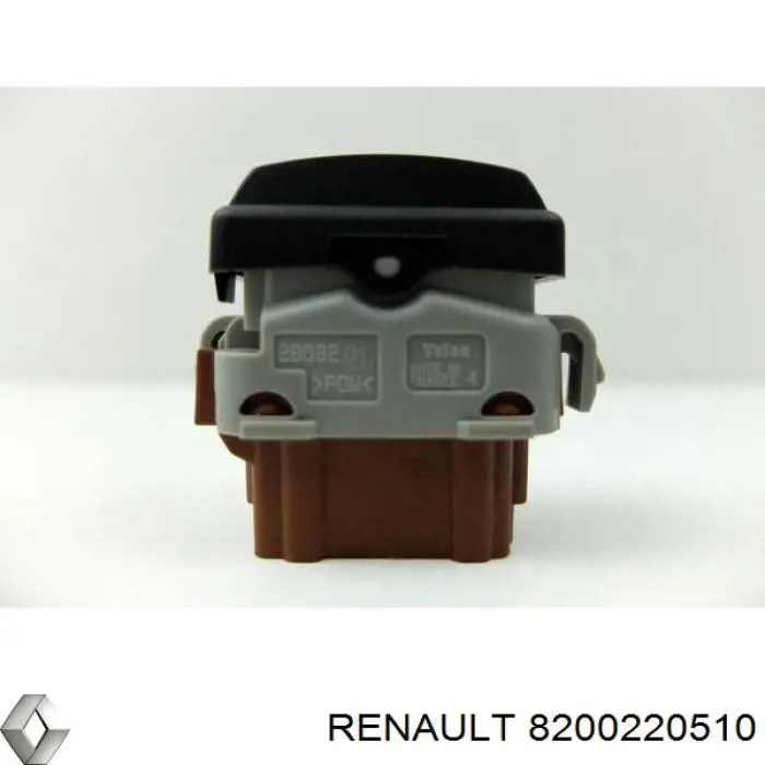 Кнопка вмикання двигуна склопідіймача задня 8200220510 Renault (RVI)