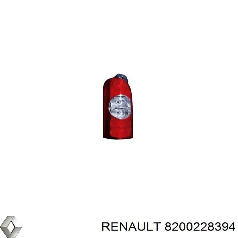 Ліхтар задній лівий 8200228394 Renault (RVI)