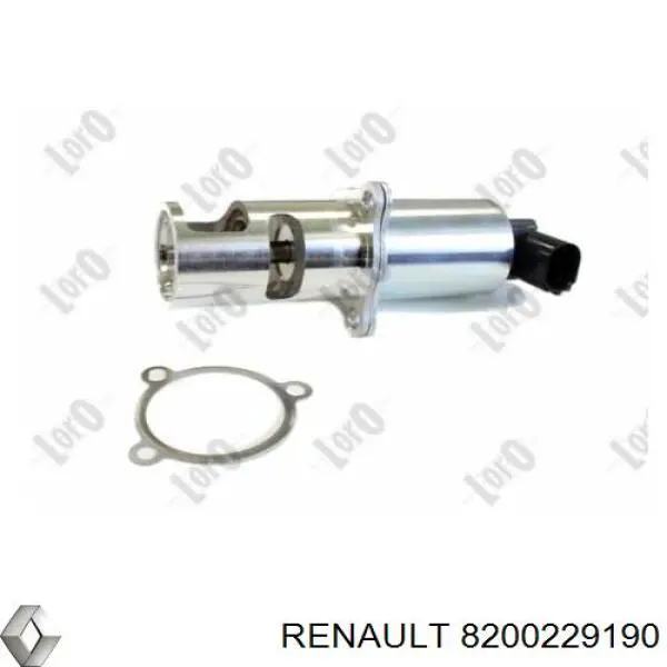 8200229190 Renault (RVI) клапан egr, рециркуляції газів